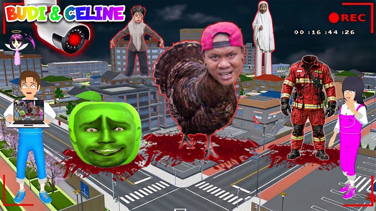 Yuta Mio Panik! CCTV Merekam TIMBUL MANUSIA AYAM, SAKADUNG APPLE Misterius Di Kota Sakura😱