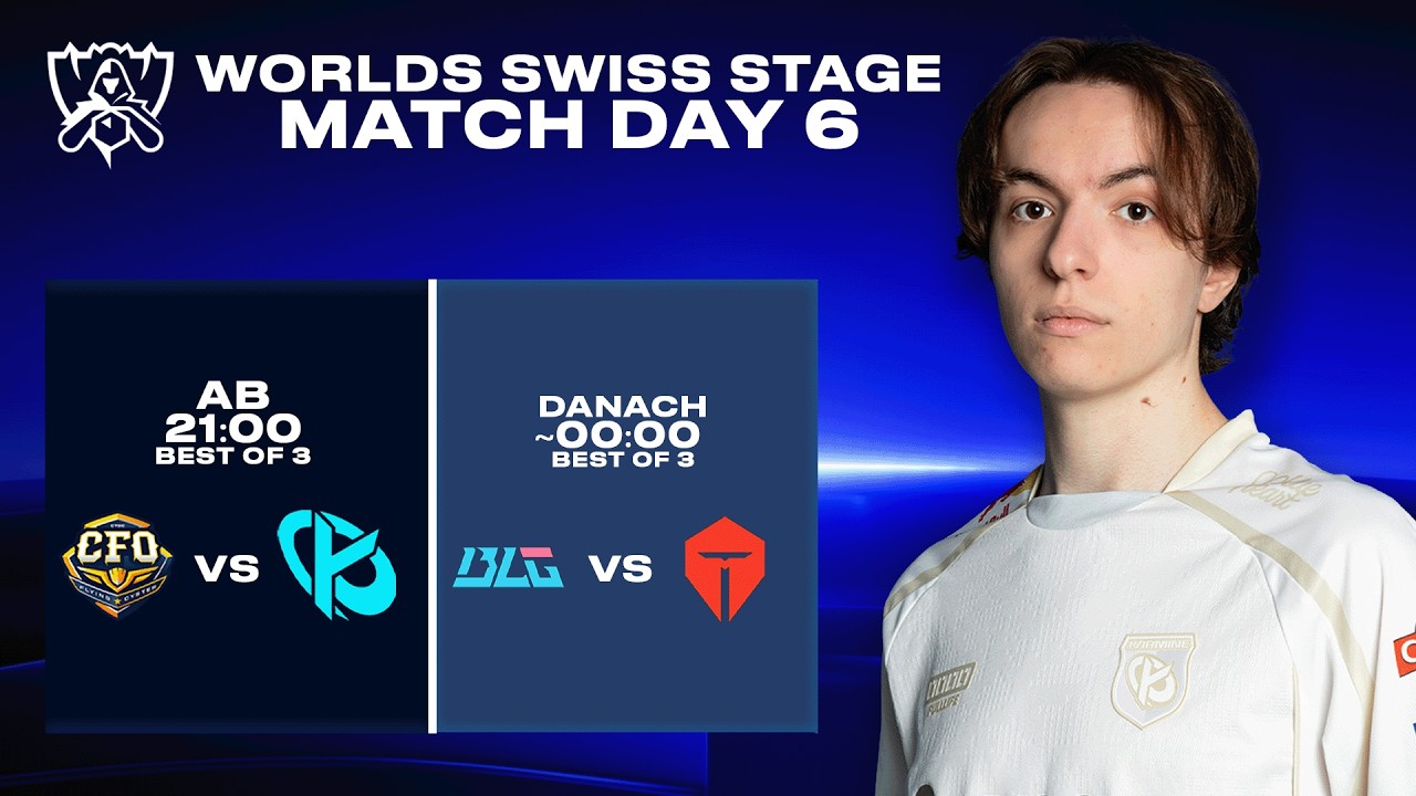 🟢21UHR ELIMNATION CFO vs KC danach QUALIFICIATION BLG vs TES🟢 #WORLDS2026 SWISS STAGE | TAG 6🟢