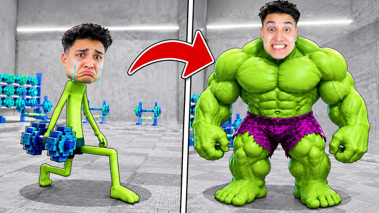 كل ثانية بتحول لعملاق! 😱💪 +1 Hulk Per Second