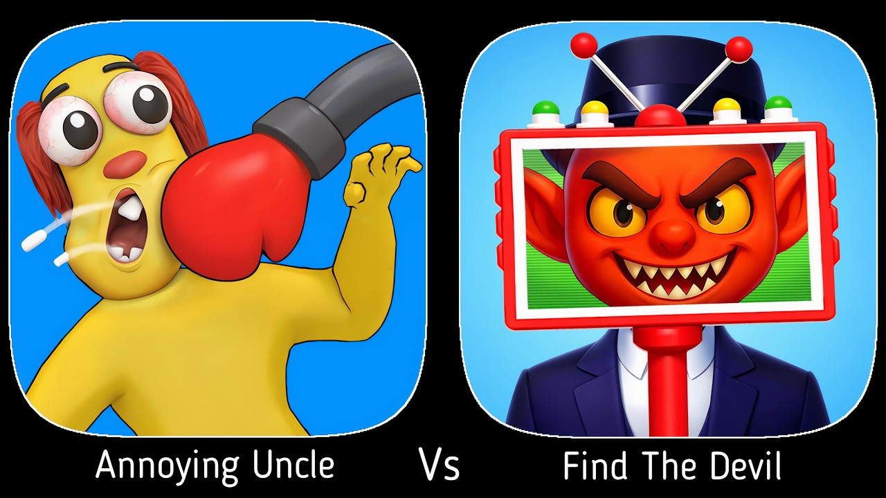 Annoying Uncle Vs Find The Devil - iOS Android Gameplay Walkthrough