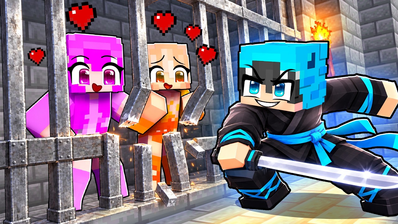 Me Convertí en NINJA para SALVAR a Mis AMIGAS en Minecraft!