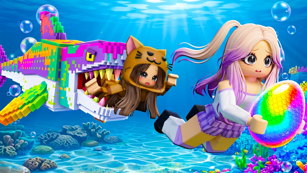 ROBA un HUEVO BAJO el AGUA en Roblox con Mandarina