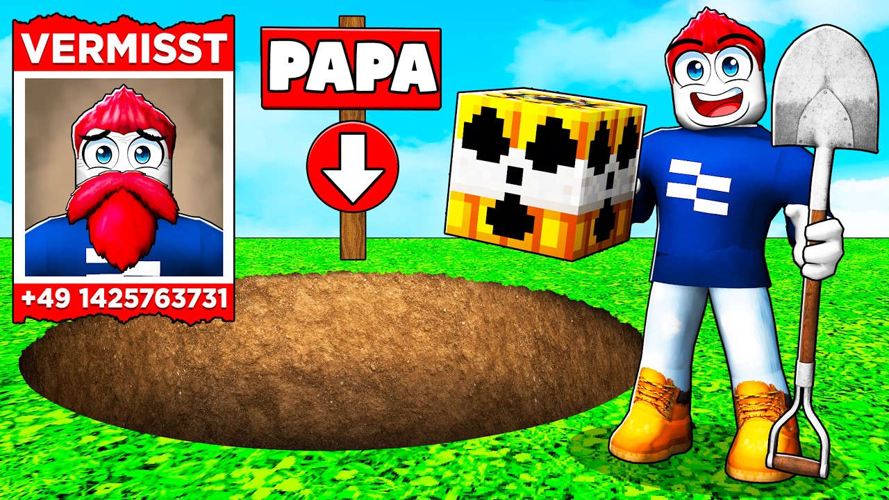 GRABE 1.000.000 BLÖCKE um PAPA zu FINDEN!