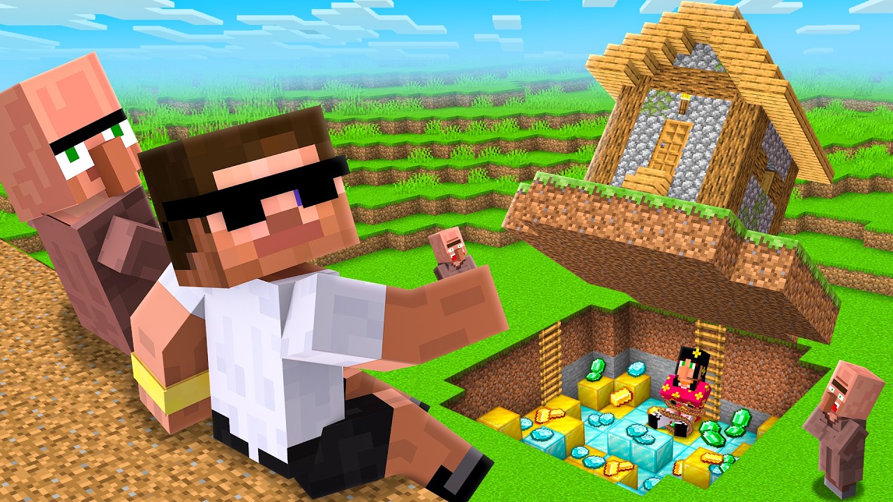 We Found Villager Secret Base in Minecraft..