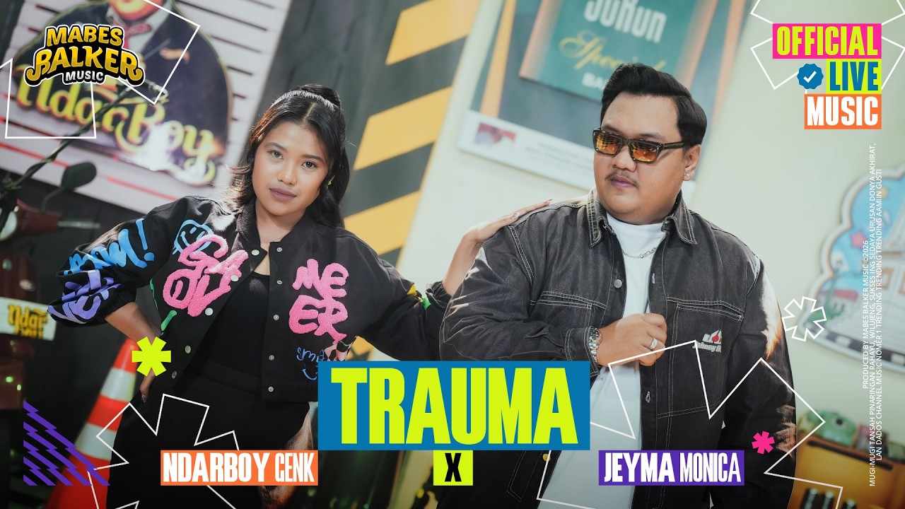 Trauma - Ndarboy Genk x Jeyma Monica (Official Live Music) Aku tak mengejarmu saat kau pergi