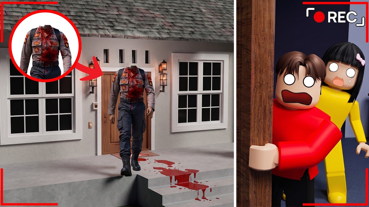 Yuta Mio Melihat Penampakan Polisi Tanpa Kepala Ketuk Pintu, Jangan Dibuka | ROBLOX