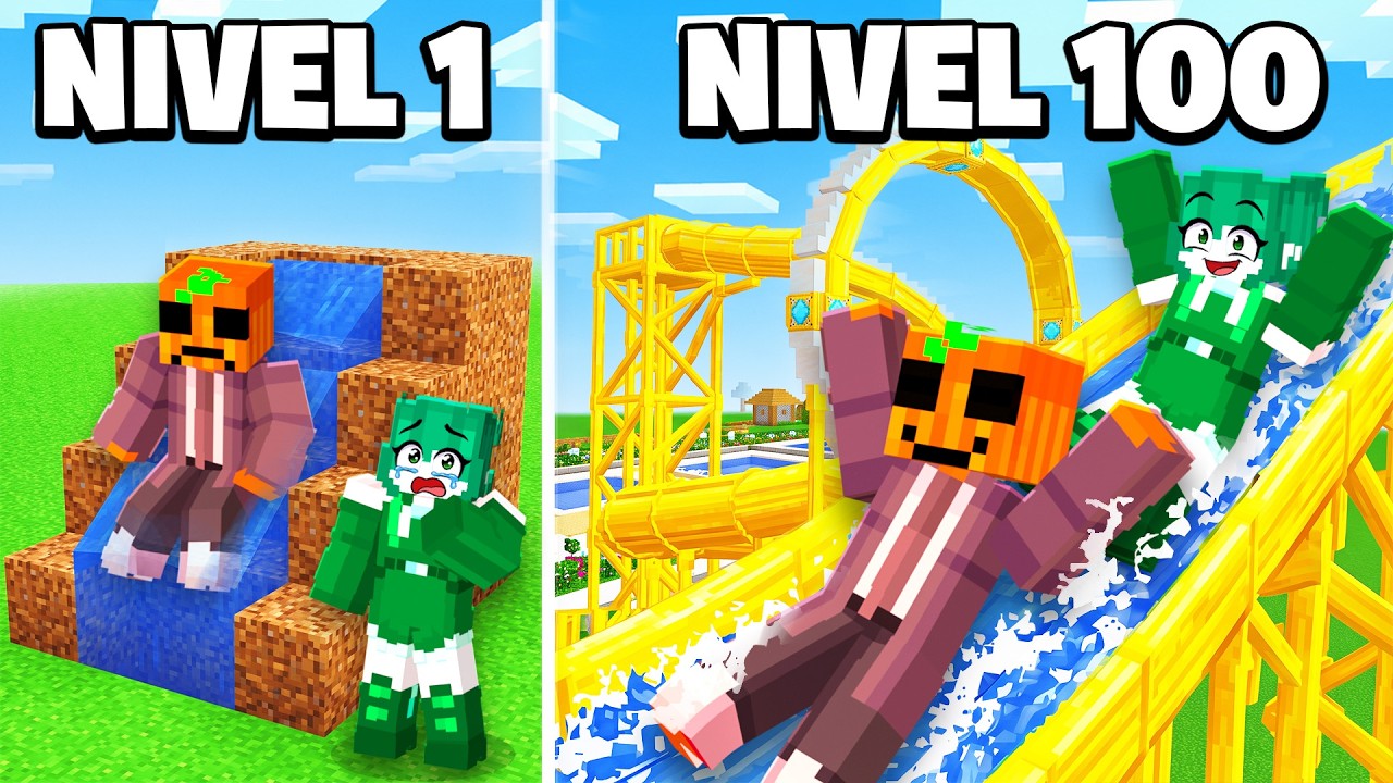 Pasé de Parque Acuático POBRE a MILLONARIO con AMIGOS en Minecraft