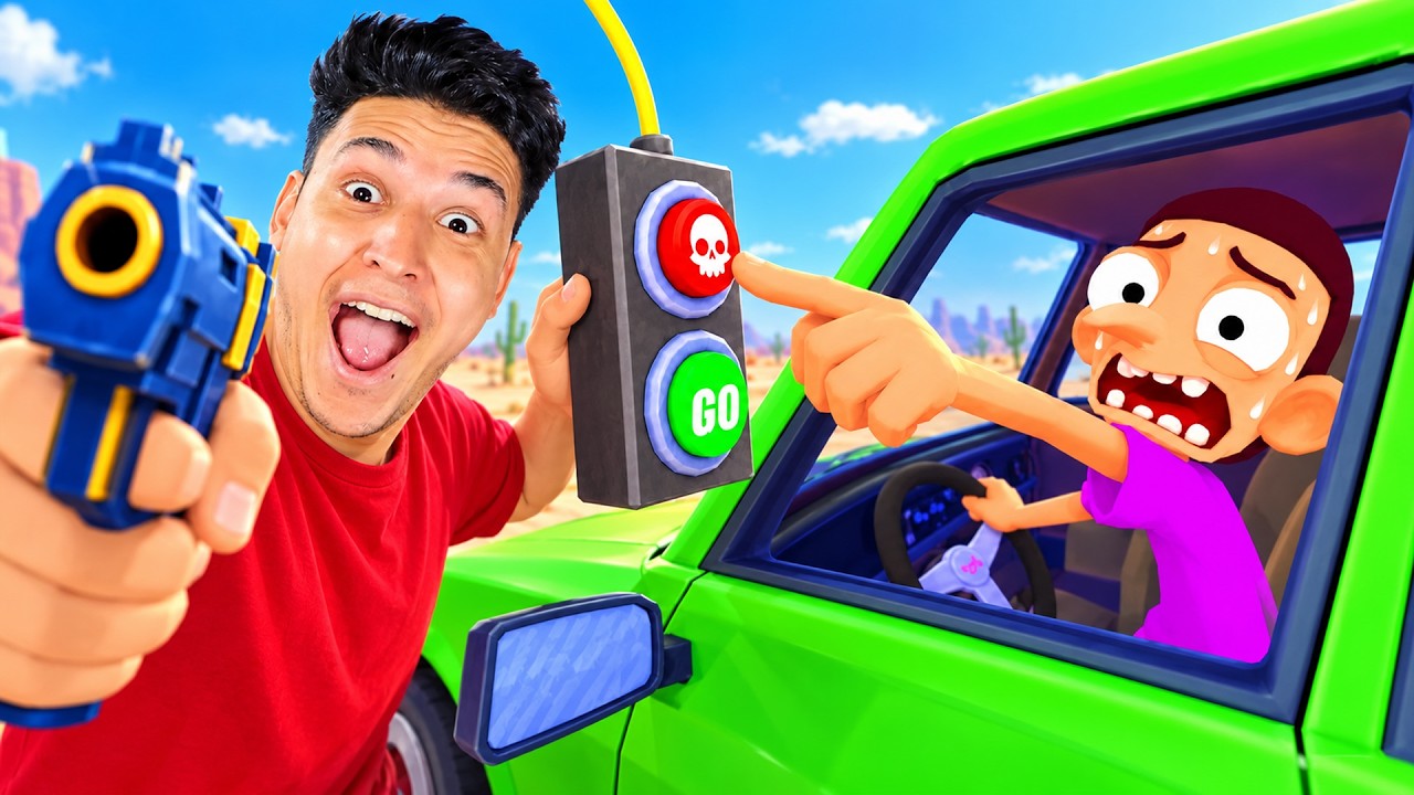 دخلت محطة البنزين وأجبرت الزباين يضغطوا على زر اللافا! 😱 | Gas N Cars VR