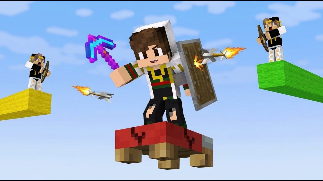 لعبت مع صديقي ستورم علي بلوكة بيد ورز واحدة فقط | Minecraft