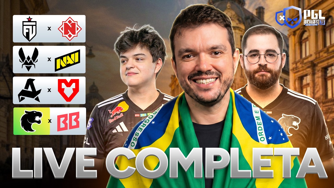 FURIA x BETBOOM | PGL MASTERS BUCHAREST 2026 | PLAYOFFS - !socio - Siga @Gaules nas redes sociais!