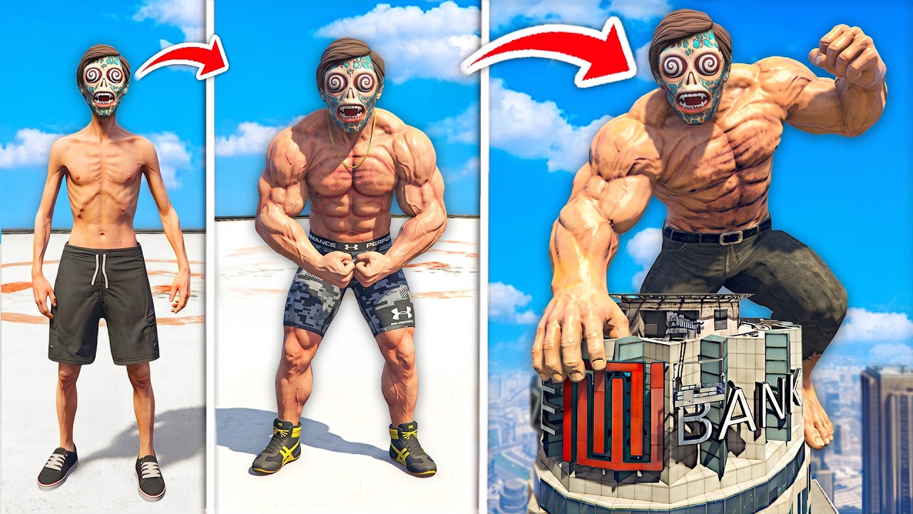 Becoming The STRONGEST MAN in GTA!