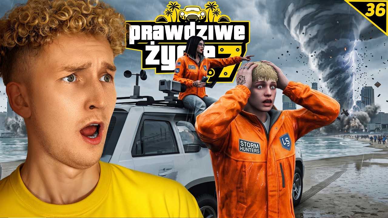 GTA V PRAWDZIWE ŻYCIE #36 - ŁOWCY TORNAD! 🌪️
