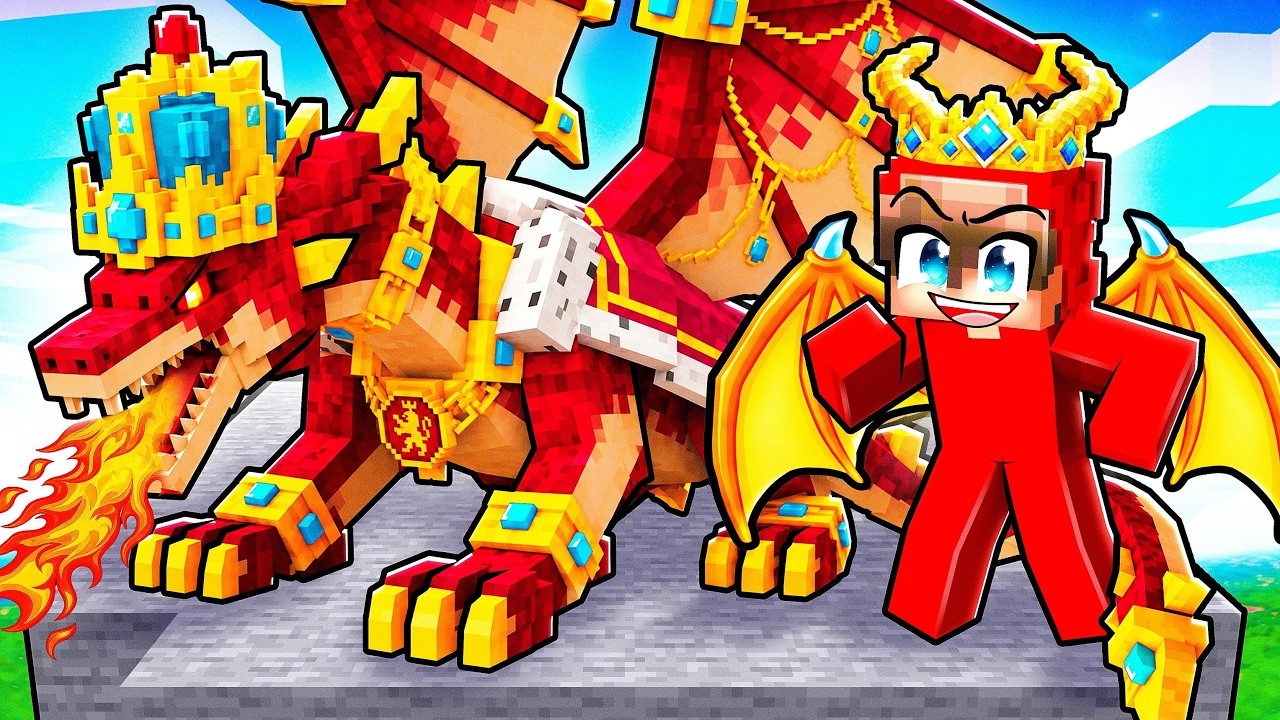 I Became The DRAGON KING in Minecraft..