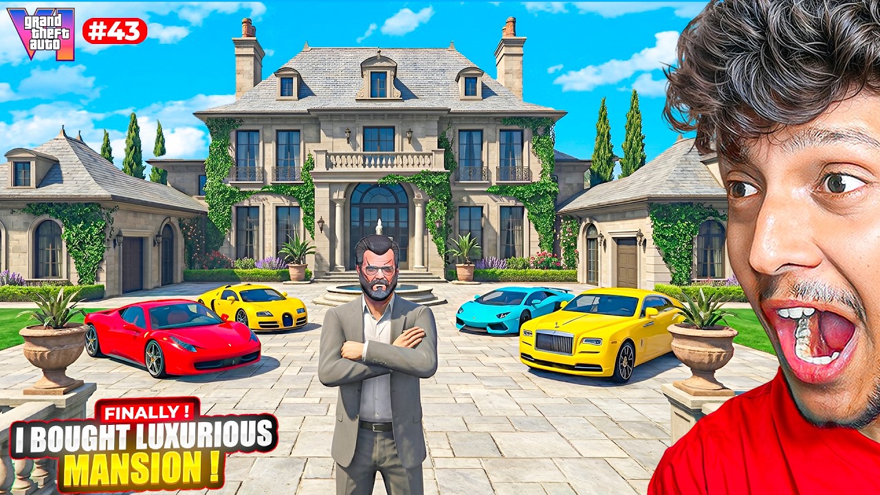 MICHAEL GIFTING NEW $100,000,000 LUXURY MANSION in GTA 5 REAL LIFE!🤑 #43