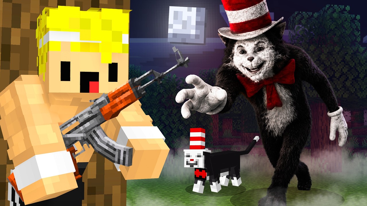 Sobreviví al GATO del SOMBRERO en Minecraft...