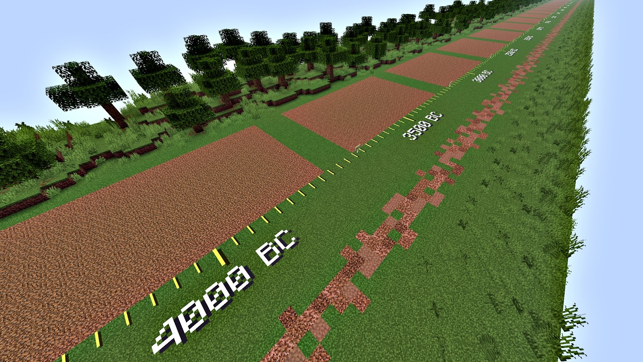 I Gave 300 Minecraft Players One Year Each to Build History