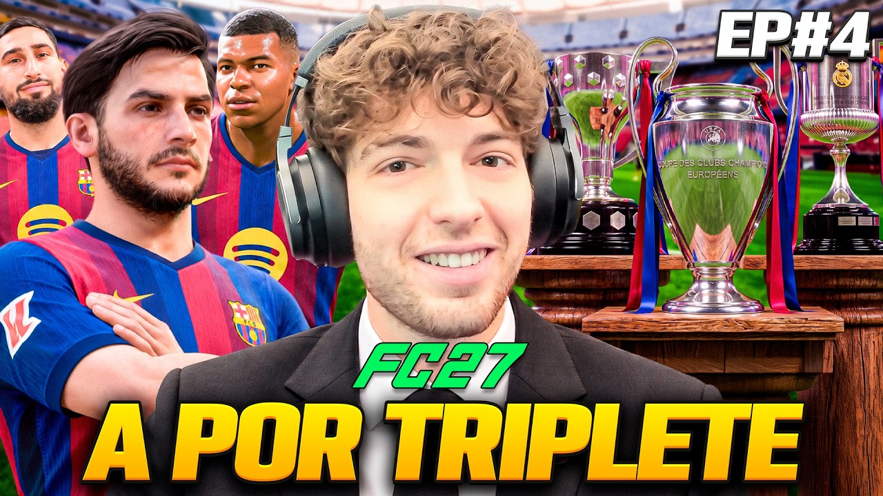 ME ARMO EL MEJOR EQUIPO DEL MUNDO PARA GANAR EL TRIPLETE CON EL BARCELONA EN EL MODO CARRERA... EP 4