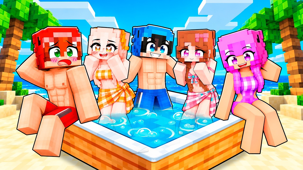 Atrapados en la ISLA DEL AMOR en Minecraft!