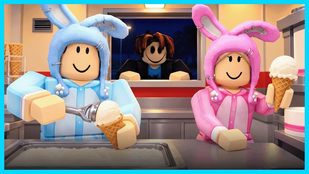 MIPAN & ZUZUZU Jualan Es Krim Di Malam Hari Yang Beli Anomali! ROBLOX
