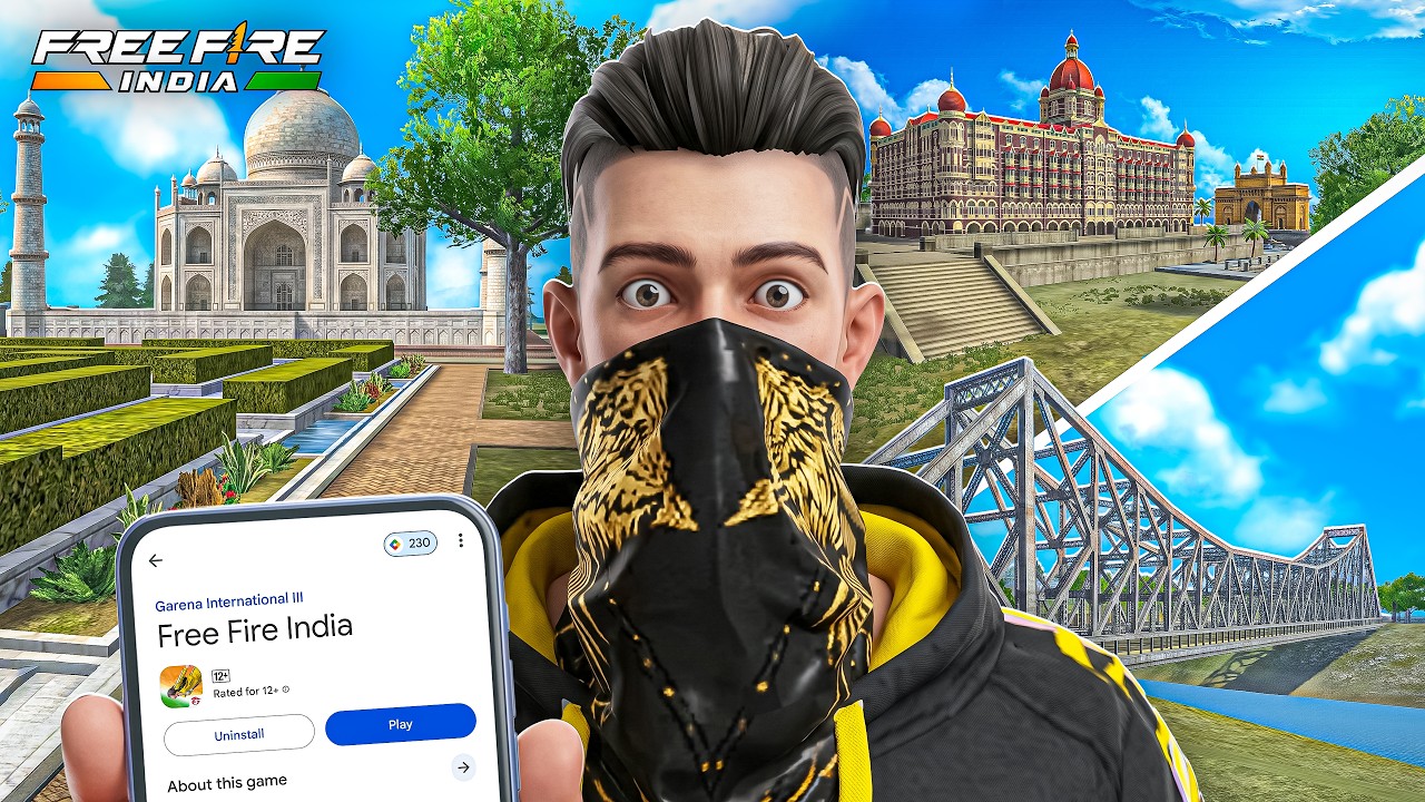 Playing Free Fire INDIA for 1st Time