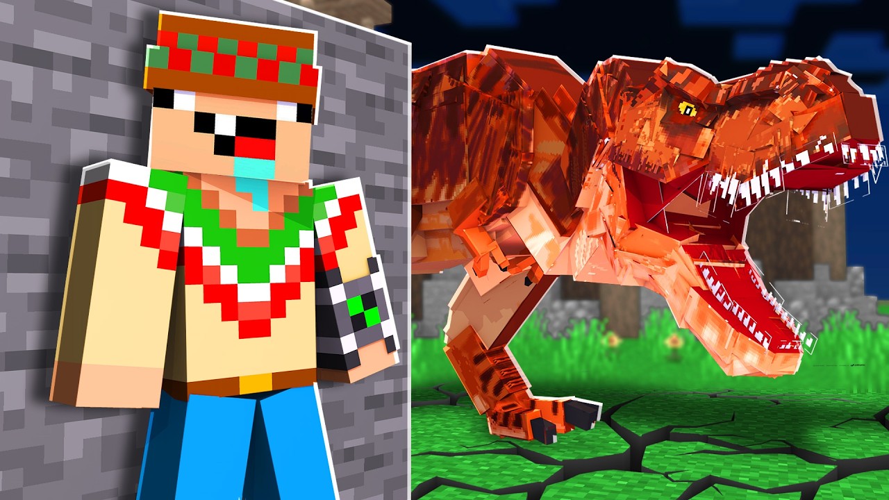 SOBREVIVIENDO a los DINOSAURIOS en MINECRAFT  😲🦖☠️ SILVIOGAMER MINECRAFT PERO