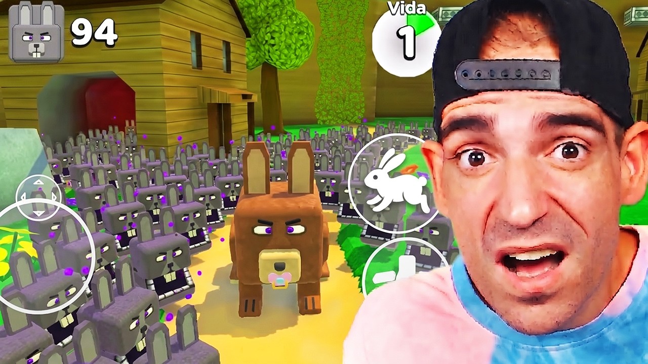 Fui PERSEGUIDO por 1000 CONEJOS en Super Bear Adventure!