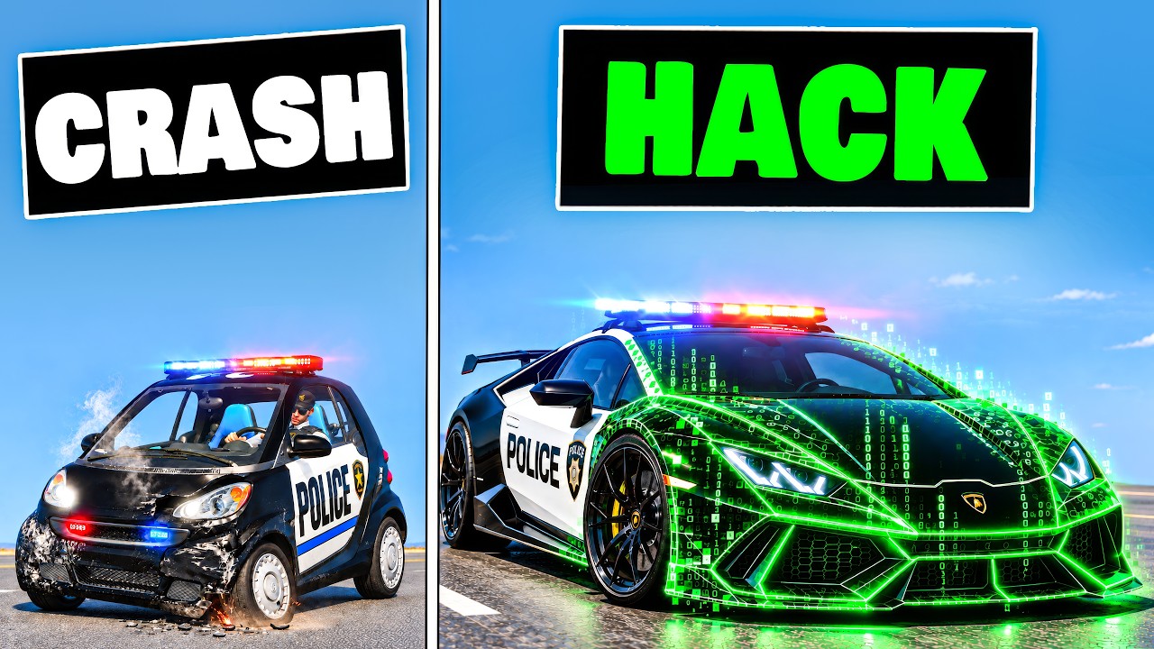 Every Time I Crash, My Police Car Gets a New Hack in GTA 5