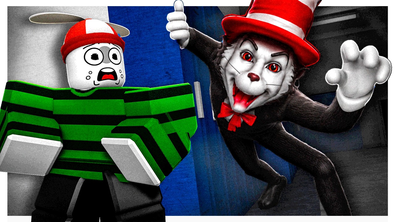 Este Juego Del Gato En El Sombrero No Te Dejara Dormir / Scream And Run Roblox
