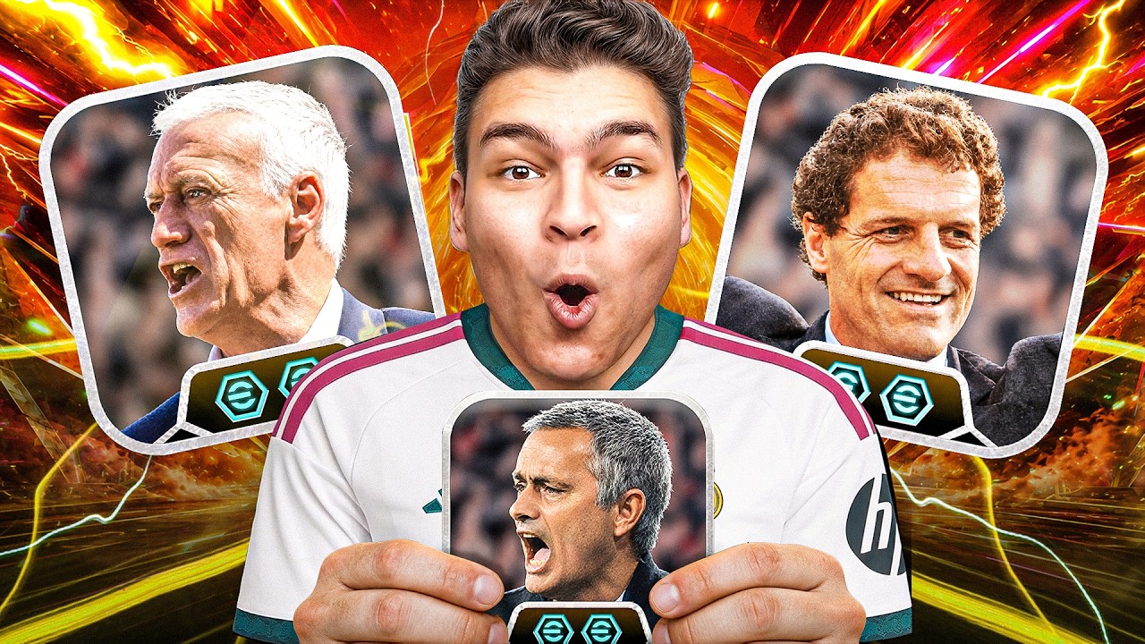 جوزيه مورينيو , فابيو كابيلو او ديشامب .. مين اقوي مدرب في eFootball 🔥!