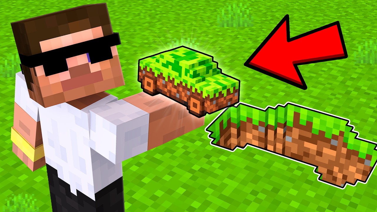 Minecraft But We Can Make Cars of Any Block..