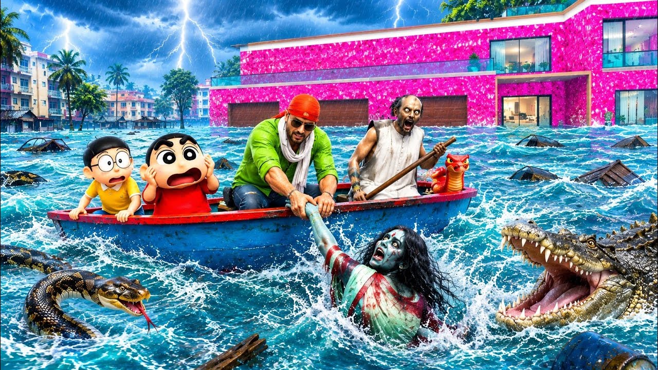 বন্যার পানিতে ডুবে গেল ফ্র্যাঙ্কলিনের শহর! 😱🌊 কমলা আর গ্রানি বিপদে!🚨Indian Theft Auto Simulator 