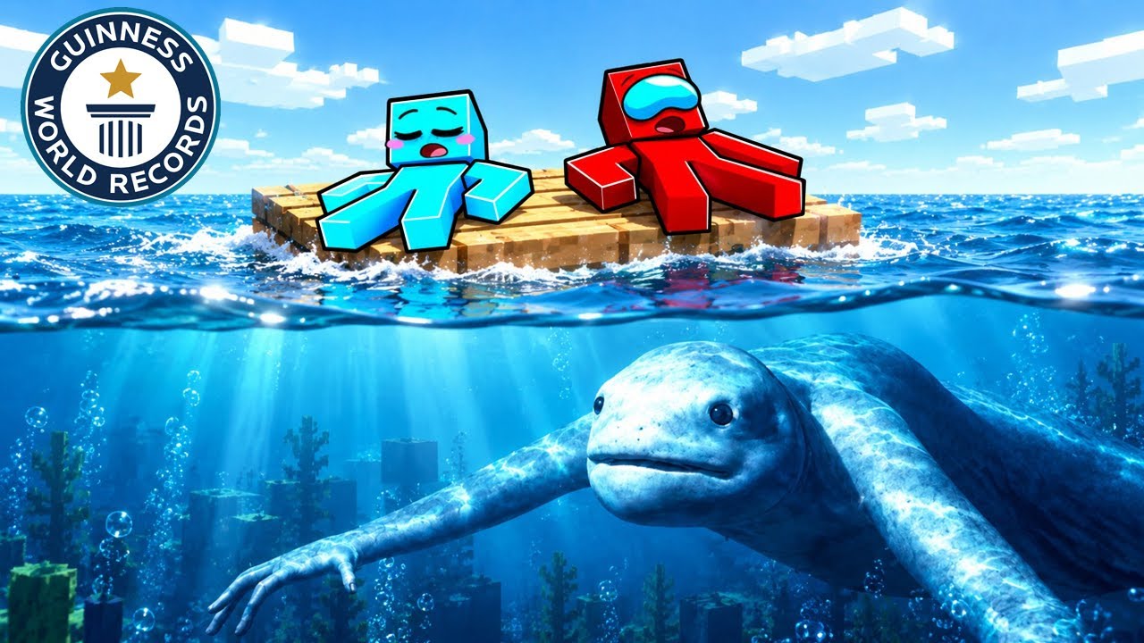 Sobrevivimos a DORMIR en el TRIÁNGULO de las BERMUDAS en Minecraft…
