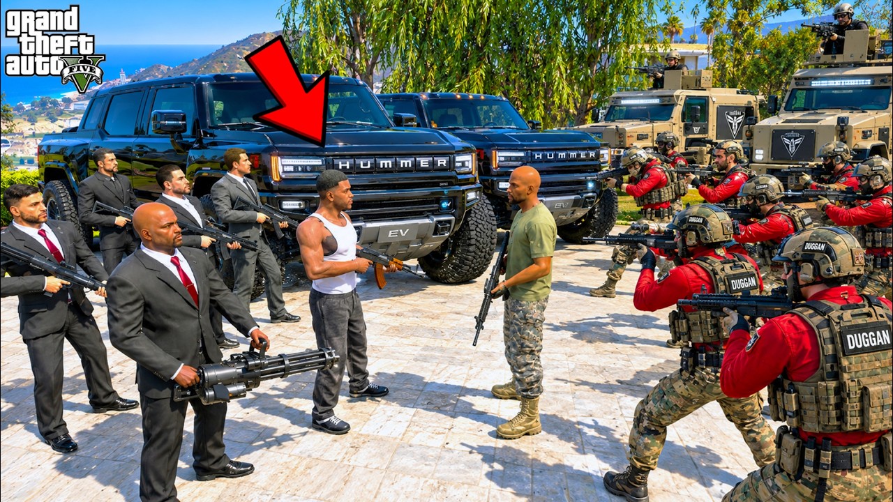 Franklin Mafia Boss Fights Duggan Mafia Army in GTA 5 | SHINCHAN and CHOP