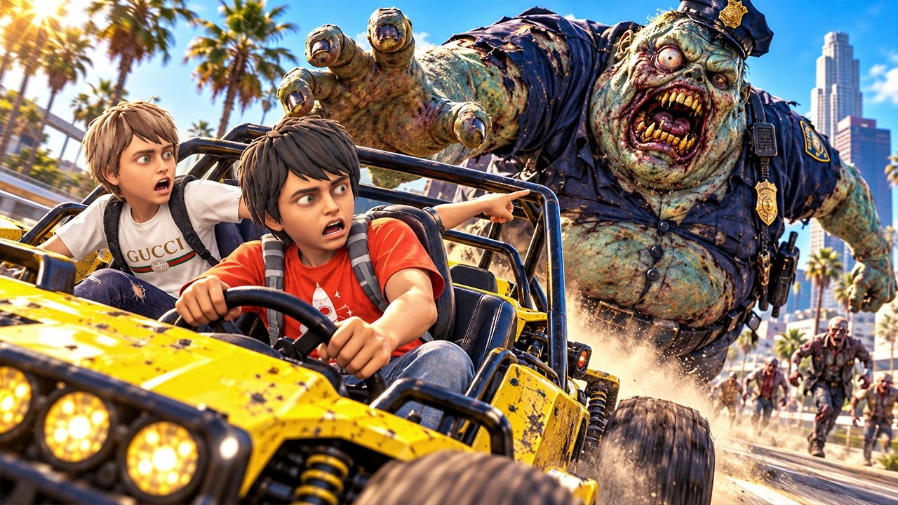 هجوم الزومبي على مدينة حمود وعبود 😱🔥!! | فلم قراند