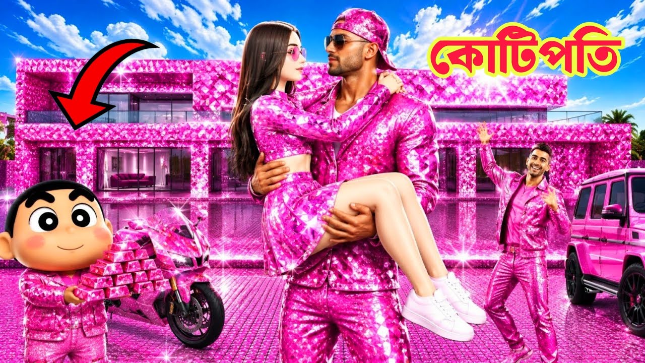 Jack মামা শিনচানের জন্য বানালো একটি New Pink Diamond House😱🏠। Indian theft auto simulator 