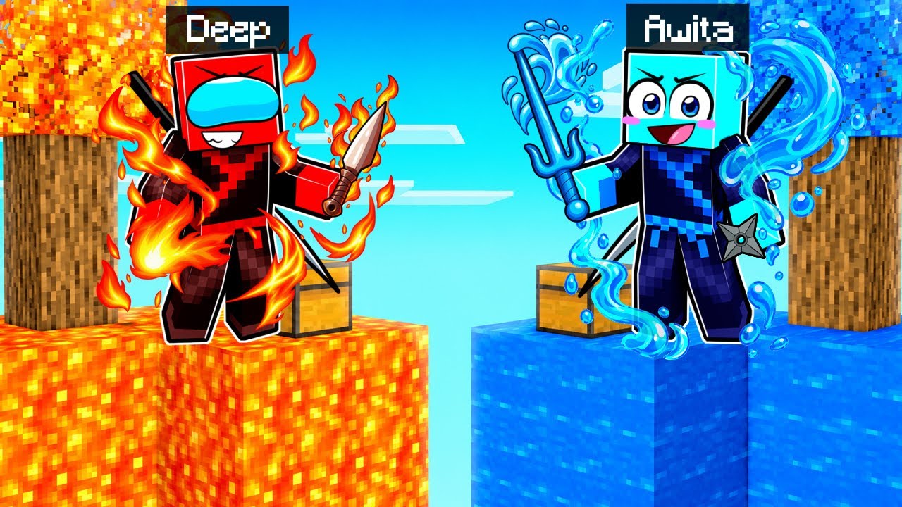 Atrapados en ISLAS NINJA ELEMENTALES en Minecraft!
