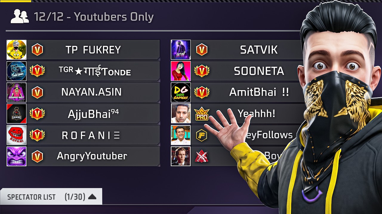 Many YouTubers joined my CUSTOM on LIVE