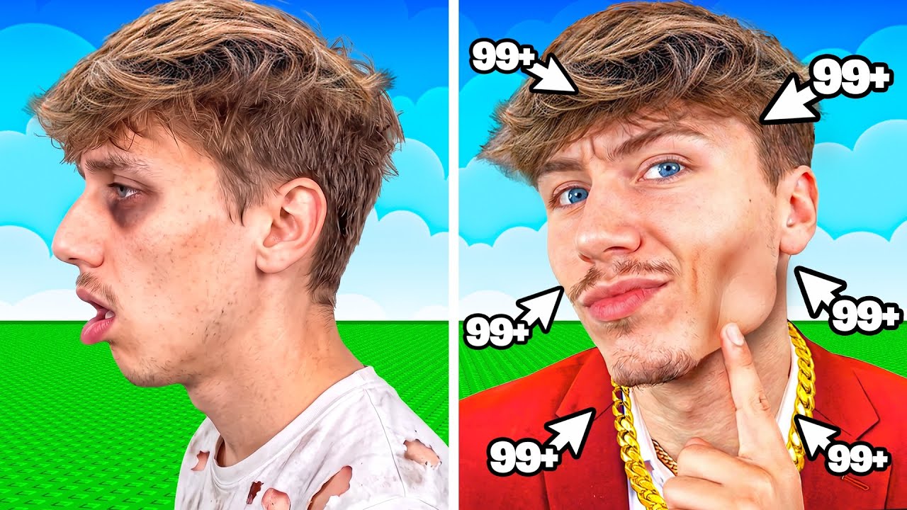 CHAQUE SECONDE JE DEVIENS + BEAU SUR ROBLOX !! (Incroyable)