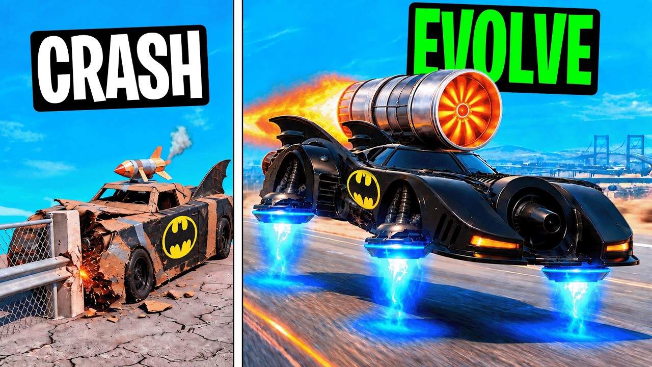 Every Time I Crash, My Batmobile EVOLVES in GTA!