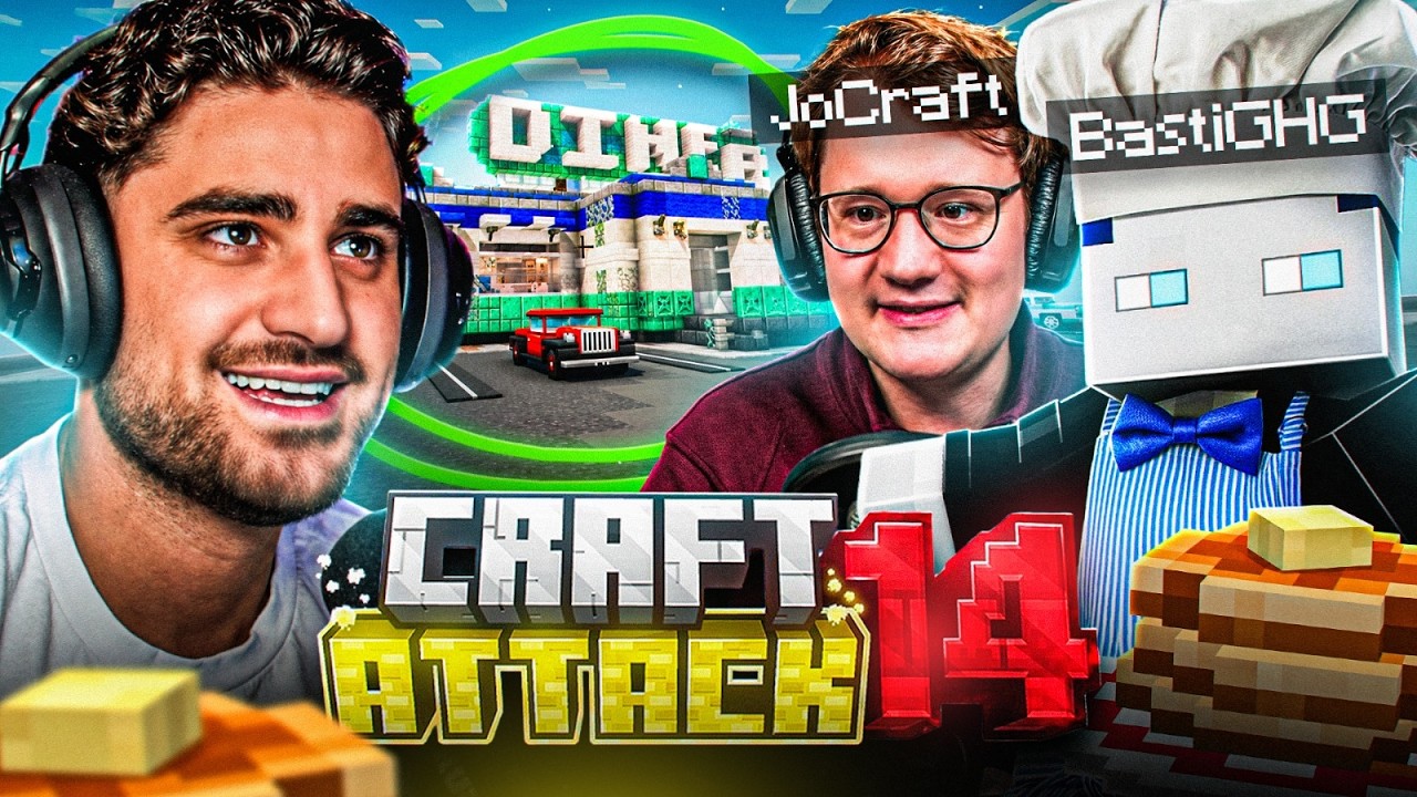 BASTIGHG ZEIGT UNS SEIN DINER!🍔 + JOCRAFTS REDSTONE-WAHNSINN🤯 CRAFT ATTACK 14 MIT DEN TITANEN🔥