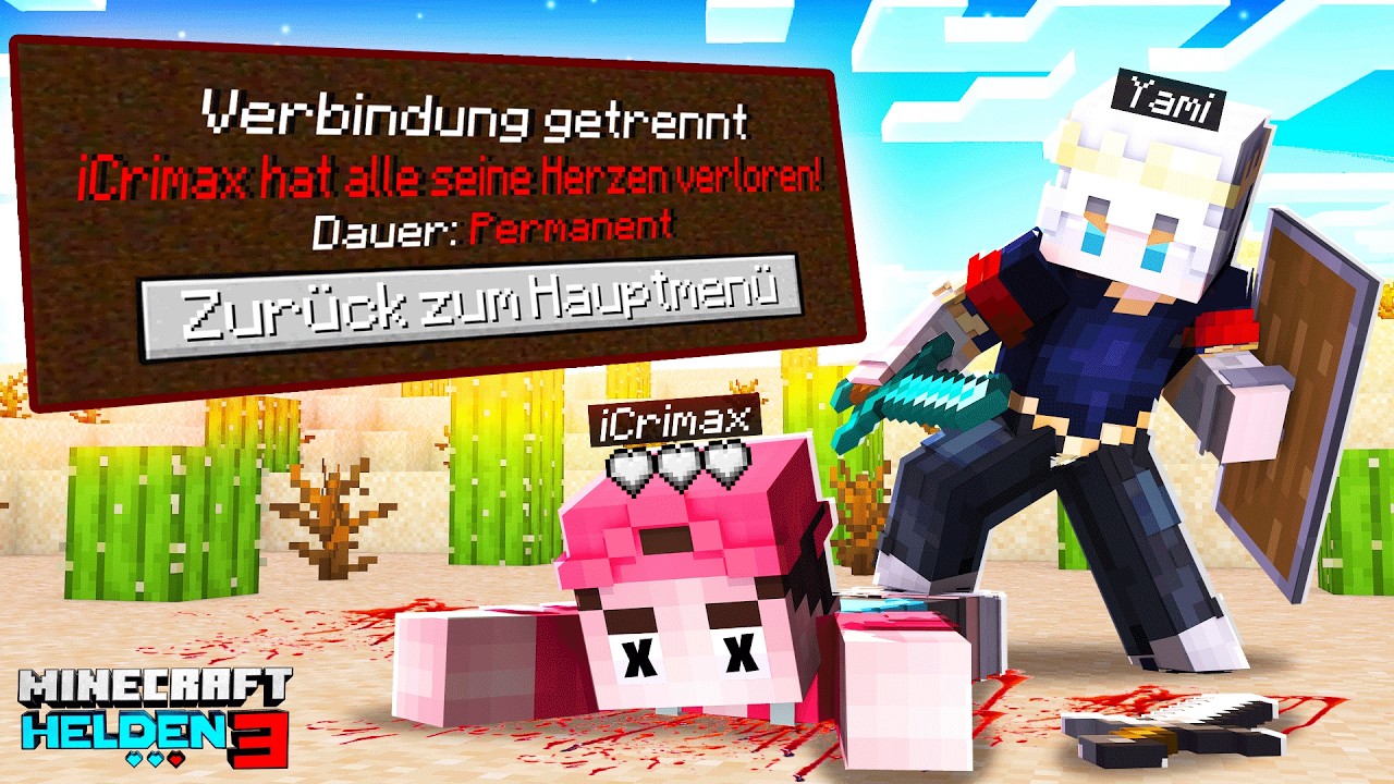 Ich NEHME SEIN LETZTES HERZ und BANNE iCRIMAX mit MEINEM 999 IQ MASTER PLAN! (Minecraft Helden 3)