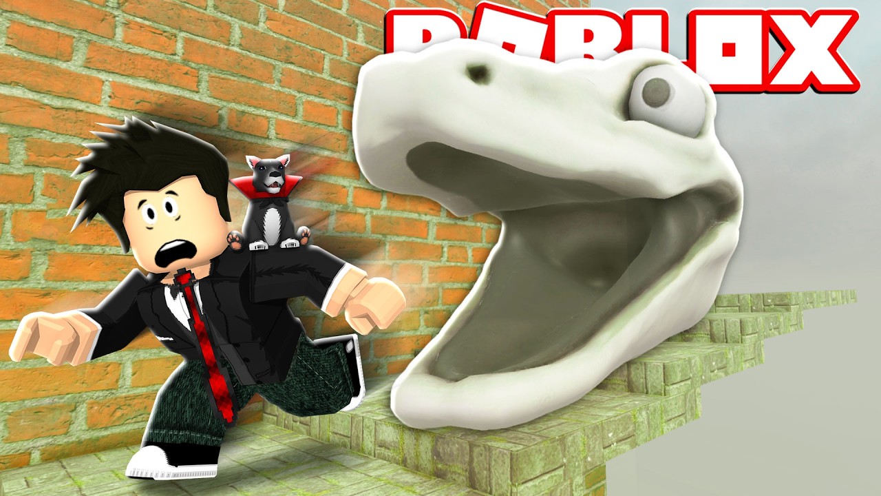 LOKIS CORRENDO DA COBRA | Roblox - Climb Scary Snek Tower