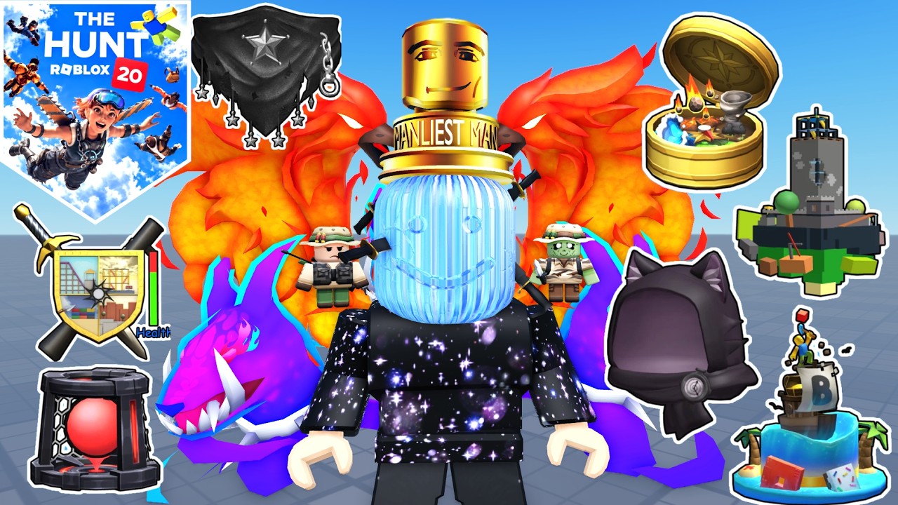 [THE HUNT ROBLOX 20] CONSIGUE 25 ITEMS GRATIS del NUEVO Evento de Roblox.