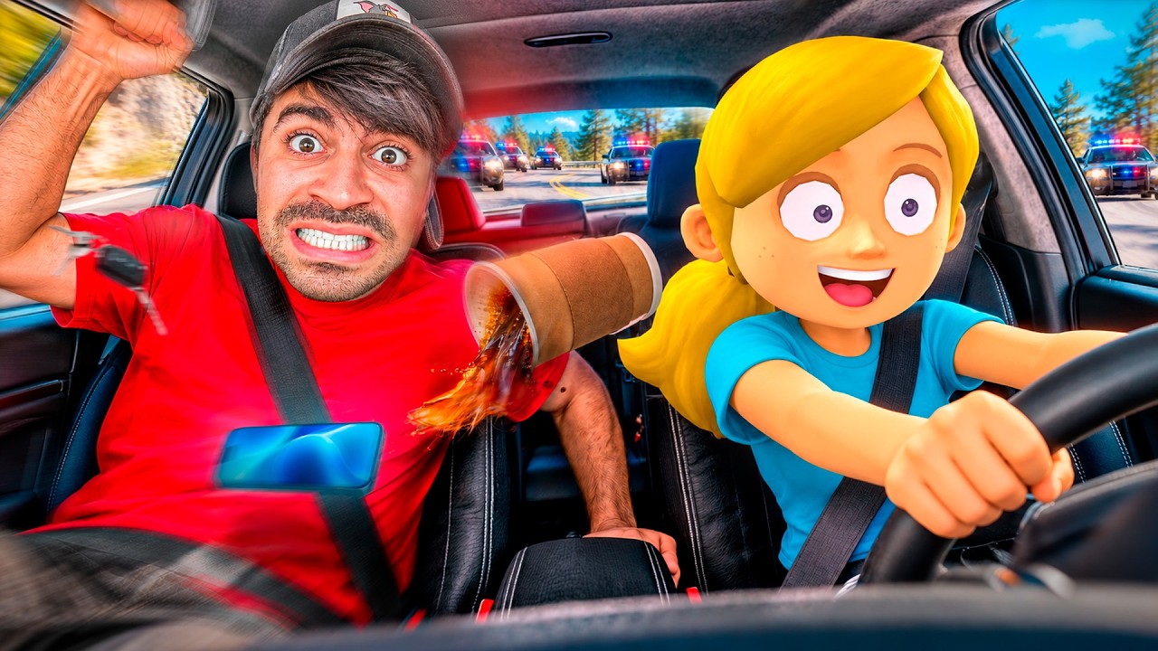 علمت اختي السواقة !! ( جابت العيد 😂 )